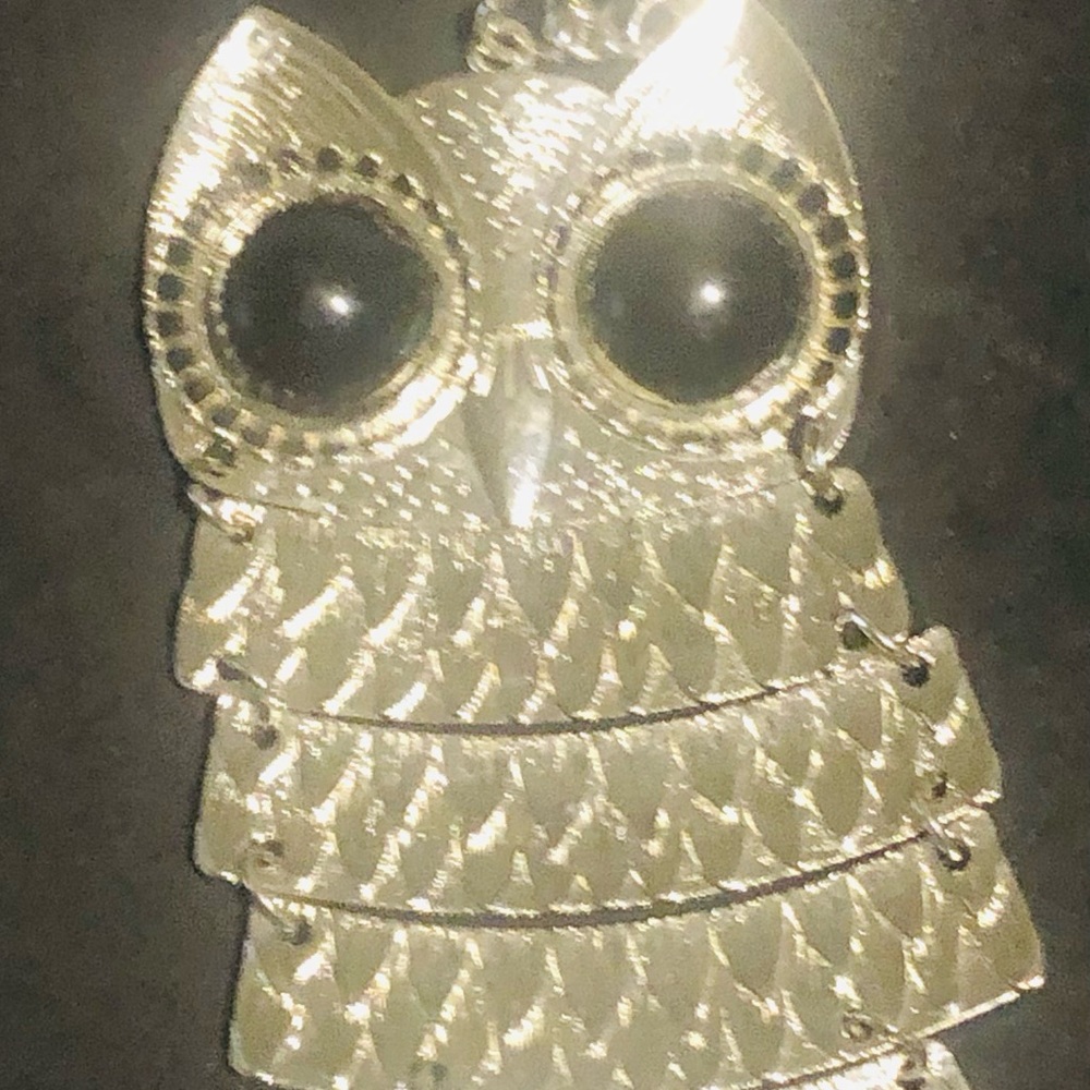 Vintage 1970s Owl Necklace
